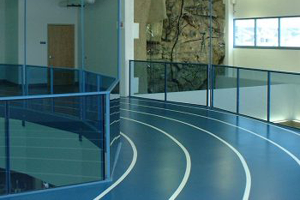 YMCA running track.