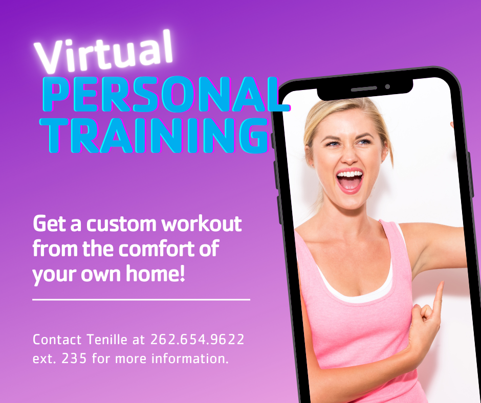 Virtual PT Image stating we are now offering Virtual training