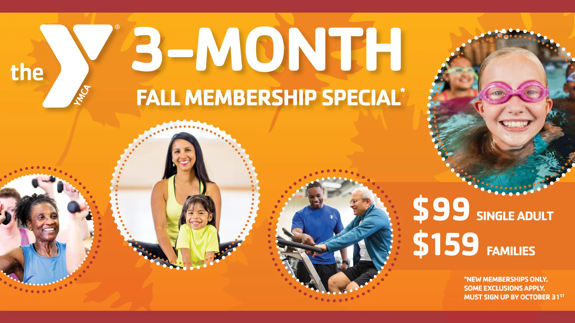 Ymca Fall Specials