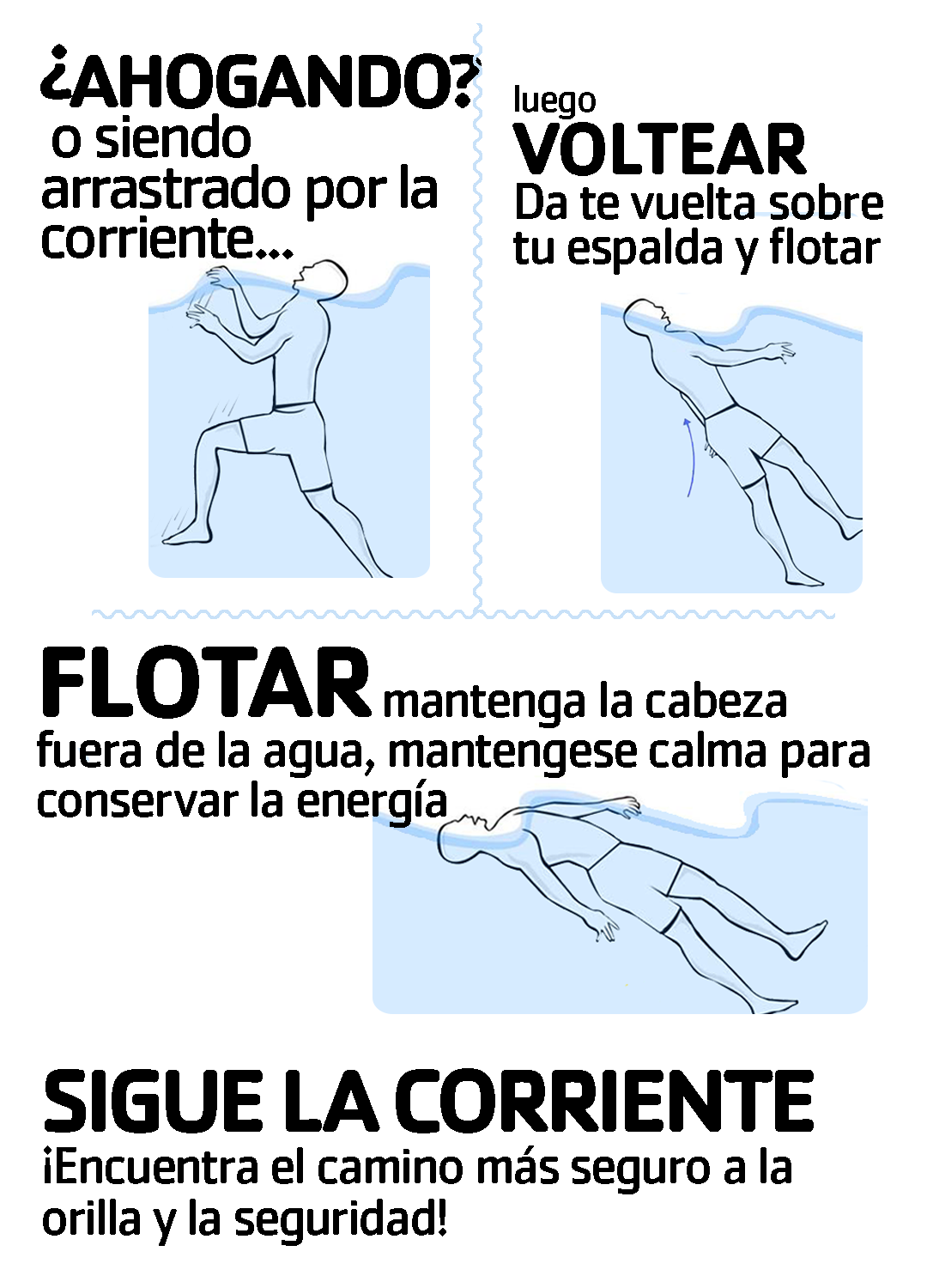 Flip, Float, Follow, Spanish