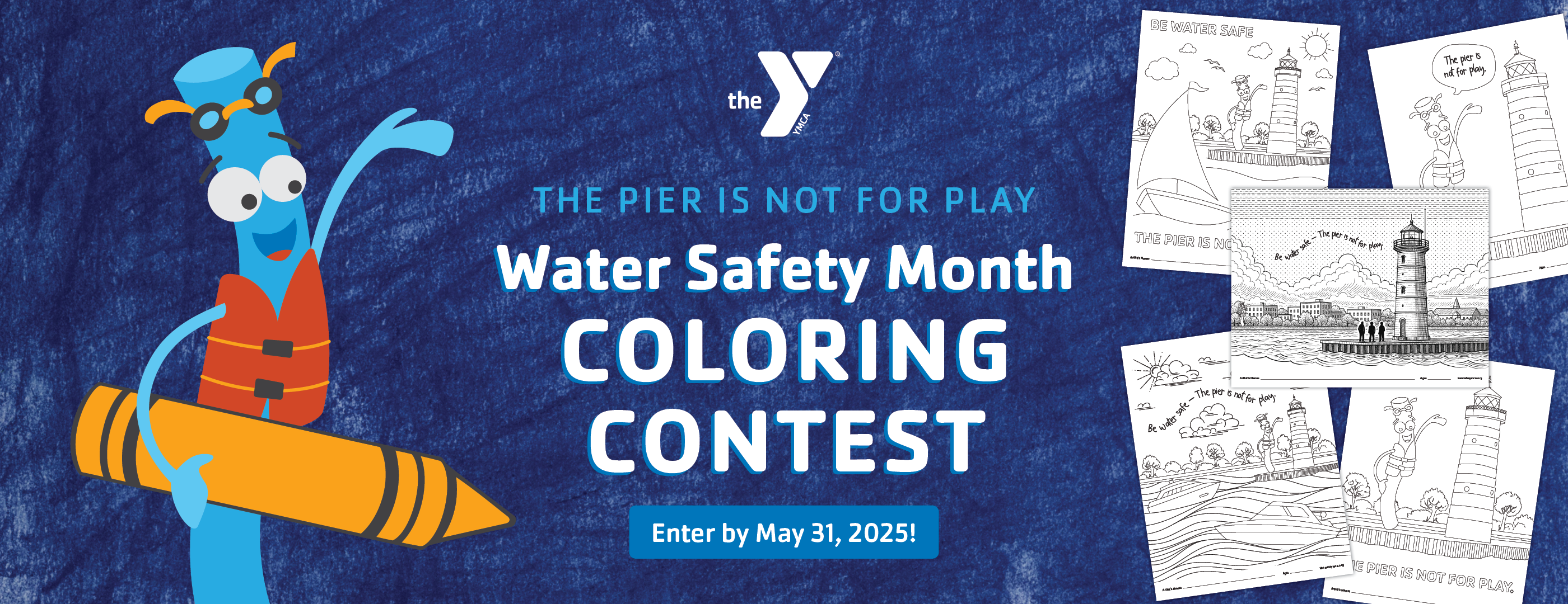 Kenosha YMCA 2025 Water Safety Month Coloring Contest